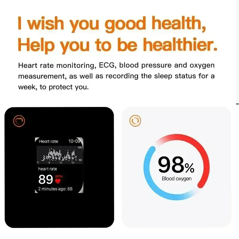 7 Grade Bracelets Ultimate Smartwatches ZDH-W300 square screen ECG Heart Rate Blood Pressure Sleep Sport Fitness