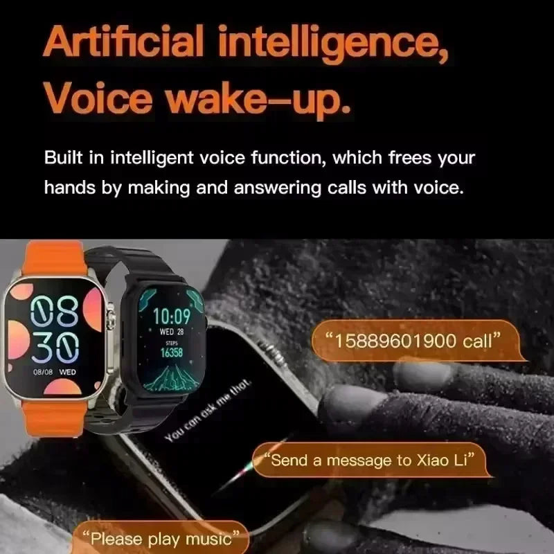 7 Grade Bracelets Ultimate Smartwatches ZDH-W300 square screen ECG Heart Rate Blood Pressure Sleep Sport Fitness