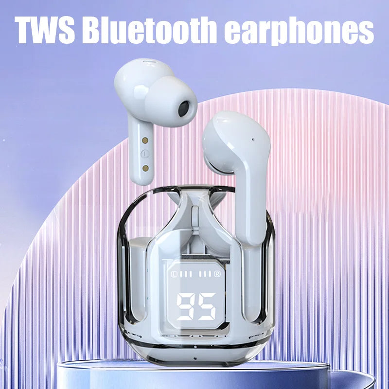 Air 31 Transparent Wireless Bluetooth Headset Small In Ear Buds Sports Stereo TWS Earbuds Outdoor Sports Earphones for Phones