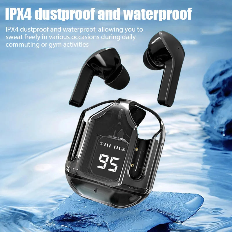 Air 31 Transparent Wireless Bluetooth Headset Small In Ear Buds Sports Stereo TWS Earbuds Outdoor Sports Earphones for Phones